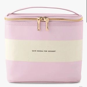 Kate spade insulated lunchbox With gold double zipper